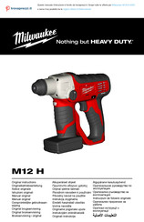 Milwaukee M12 H Original Instructions Manual