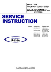 Fujitsu AS G14LUCA Series Service Instruction