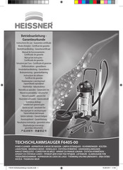 HEISSNER F640S-00 Instructions For Use Manual