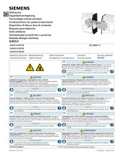 Siemens Sentron 3VA91 8-0VF30 Series Operating Instructions Manual