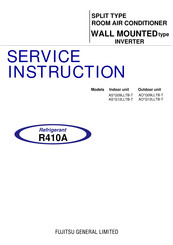 Fujitsu AS G12LLTB-T Series Service Instruction