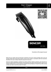 Sencor SHP 320SL User Manual