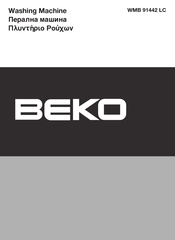 Beko WMB 91442 LC Instruction Manual