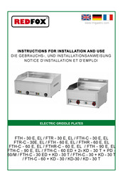 Redfox FTH-C-30+KD-30 T Instructions For Installation And Use Manual