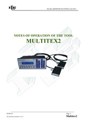 ILE MULTITEX2 Operation Notes