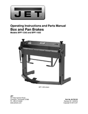 Jet BPF-1240 Operating Instructions And Parts Manual
