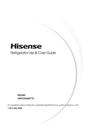 Hisense HRF254N6TSE Use & Care Manual