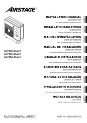 Fujitsu AirStage AJY054LCLAH Installation Manual