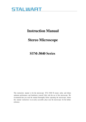 Stalwart STM-3040 Series Instruction Manual