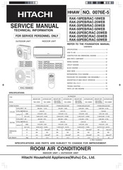Hitachi RAK-25PEBC Service Manual