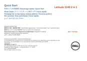 Dell Latitude 3140 2 in 1 Quick Start Manual
