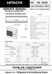 Hitachi RAK-70PPA Service Manual