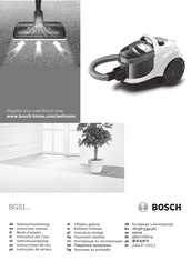 Bosch BGS?1 SERIES Instruction Manual
