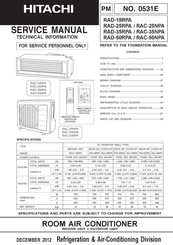 Hitachi RAD-18RPA Service Manual
