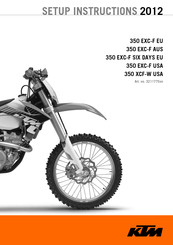 KTM 350 XCF-W USA 2012 Setup Instructions