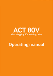 Advance Welding ACT 80V Operating Manual