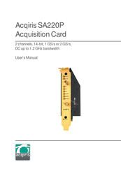 Acqiris SA220P User Manual