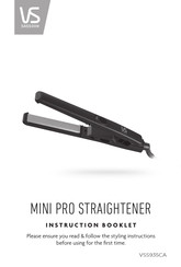 VS Sassoon MINI PRO VSS935CA Instruction Booklet