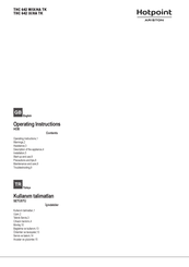Hotpoint Ariston THC 642 IX/HA TK Operating Instructions Manual