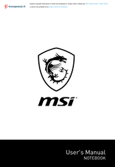MSI GE66 Raider 10SGS-290IT User Manual