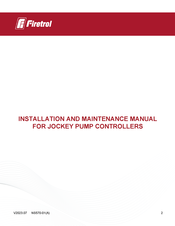 Firetrol FTA570F-AG003E Installation And Maintenance Manual
