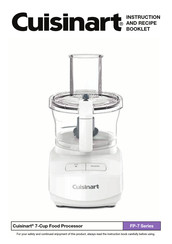 Cuisinart FP-7 Series Instruction And Recipe Booklet
