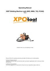 XPOtool MIG-120 Operating Manual