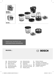 Bosch MUMX Series Instruction Manual