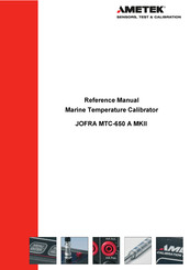 Ametek Jofra MTC-650 A MKII Reference Manual