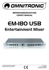 Omnitronic EM-180 User Manual