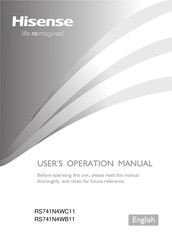 Hisense RS741N4WB11 User's Operation Manual