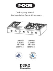 NXR MMT3611 Manual For Installation, Care & Maintenance