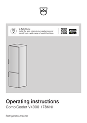 V-Zug CombiCooler V4000 178KNI Operating Instructions Manual