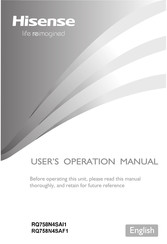 Hisense RQ758N4SAI1 User's Operation Manual