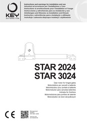 Key Automation STAR 3024 Instructions And Warnings For Installation And Use
