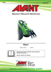 AVANT A429922 Operator's Manual