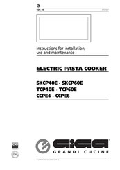 GIGA SKCP60E Instructions For Installation, Use And Maintenance Manual