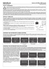 SECOLink KM25 Programming Manual