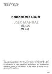 Temptech MB-36B User Manual