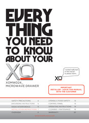 XO Appliance XOMWD24 Series Manual