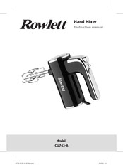 Rowlett CU743-A Instruction Manual