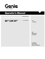 Terex SX135H-101 Operator's Manual
