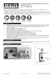 Sealey VSAC135 Quick Start Manual