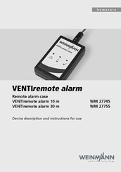 Weinmann VENTIremote WM 27755 Device Description And Instructions For Use