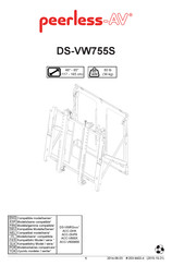 peerless-AV DS-VW755S Manual