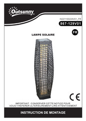 Outsunny 867-129V01 Assembly Instruction Manual