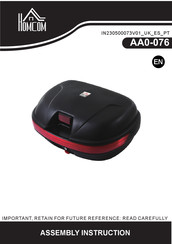 HOMCOM AA0-76 Assembly Instruction Manual