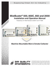 Air Quality Engineering MistBuster 2000 Installation And Operation Manual