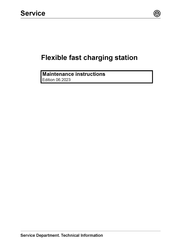 Volkswagen Flexible fast charging station Maintenance Instruction