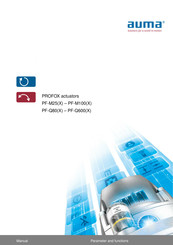 AUMA PROFOX PF-Q600X Manual